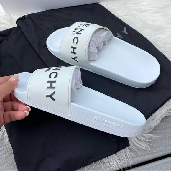 Givenchy White Pool Slides - Picture 4 of 7